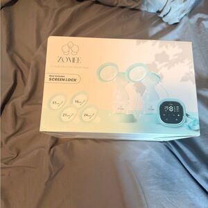 Double Electric Breast Pump - White and Blue